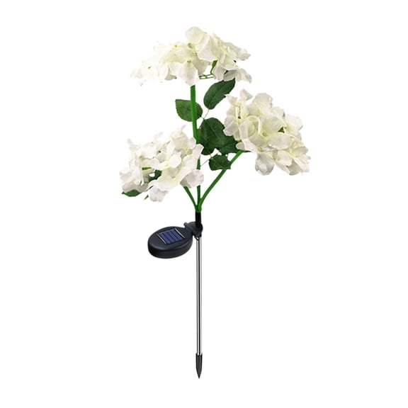 LSLJS Solar Lights For Outside,LED Outdoor Light Waterproof New Solar Lantern Hydrangea Macrophylla Simulated Flower Household Garden Garden Lantern Night Light For Garden Yard Pathway