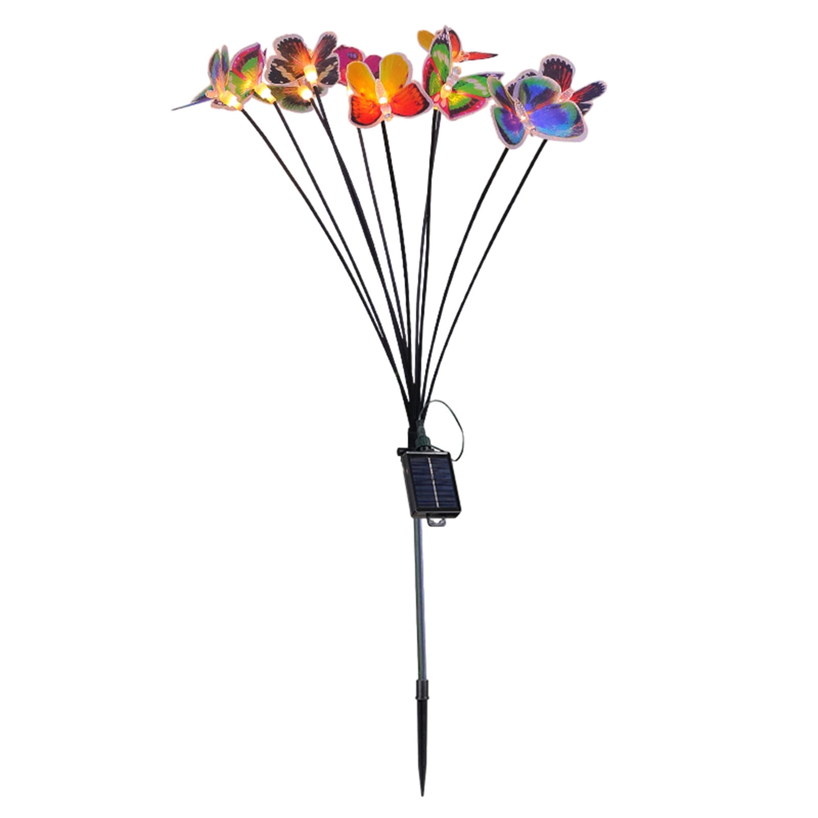 LSLJS Solar Lights Outdoor, 26 inch Colorful Butterflies LED Lights ...