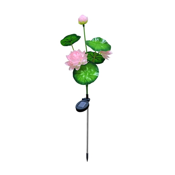 LSLJS Solar Lights Outdoor, Artificial Flowers Lights 31.4 inch Faux Plant with LED Lights Solar Powered Waterproof Garden Lights with Stake Ground Inserted Decor Lamps for Courtyard Pathway Lawn