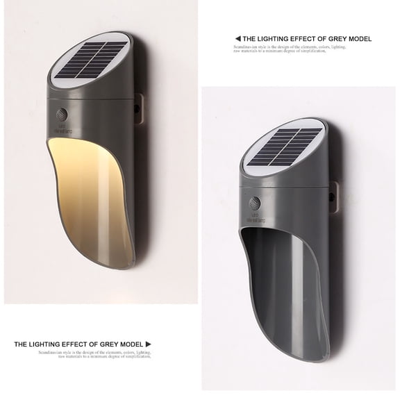 LSLJS Solar Lights For Outside,LED Outdoor Light Waterproof Induction LED Wall Light, Household Outdoor Garden Light Night Light For Garden Yard Pathway