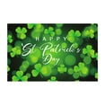 thumbnail image 1 of LSLJS St. Patrick's Day Banner Backdrop Decorations,45"x71" Large Fabric Double Printed Green Leaves Gold Coin Pattern Photo Background Irish Festival Flags Luck Green Yard Sign Trefoil Poster Party, 1 of 6