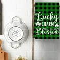 thumbnail image 1 of LSLJS St Patricks Day & Kitchen Towels - Towels & St. Patrick's Day Four-leaf Clover Garland for Irish Party Saint Decor 17.7x25.9", 1 of 6