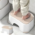 thumbnail image 1 of LSLJS Step Stool-Small Non-Slip Plastic Step Stools Contoured Design for Toilet Potty Training Sink Use Step-Stool Brushing Teeth Washing Face Stool, 1 of 6