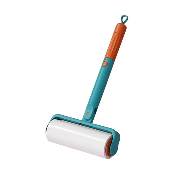 LSLJS Sticky Lint Roller, 6.3" Large Surface Lint Roller with Storage Box, 60 Sheets Foldable Handle Lint Remover for Clothes, Furniture, Dog & Cat Hair Remover