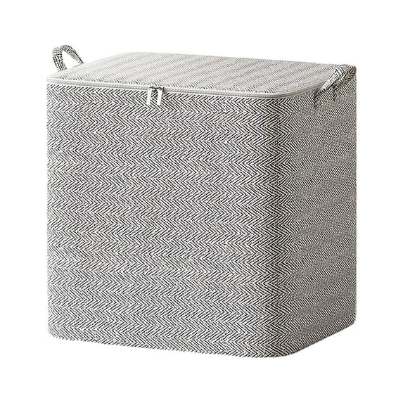 LSLJS Storage Bags With Lids Large Non-Woven Zipper Sturdy Foldable Storage Basket Containers with Reinforced Handle for Clothing Blanket Comforters Bed Sheets Moving Bags Space Saving Storage Bins