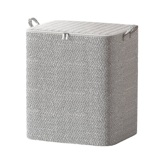 LSLJS Storage Bags With Lids Large Non-Woven Zipper Sturdy Foldable Storage Basket Containers with Reinforced Handle for Clothing Blanket Comforters Bed Sheets Moving Bags Space Saving Storage Bins
