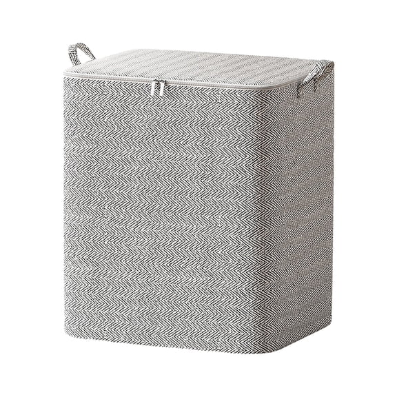 LSLJS Storage Bags With Lids Large Non-Woven Zipper Sturdy Foldable Storage Basket Containers with Reinforced Handle for Clothing Blanket Comforters Bed Sheets Moving Bags Space Saving Storage Bins