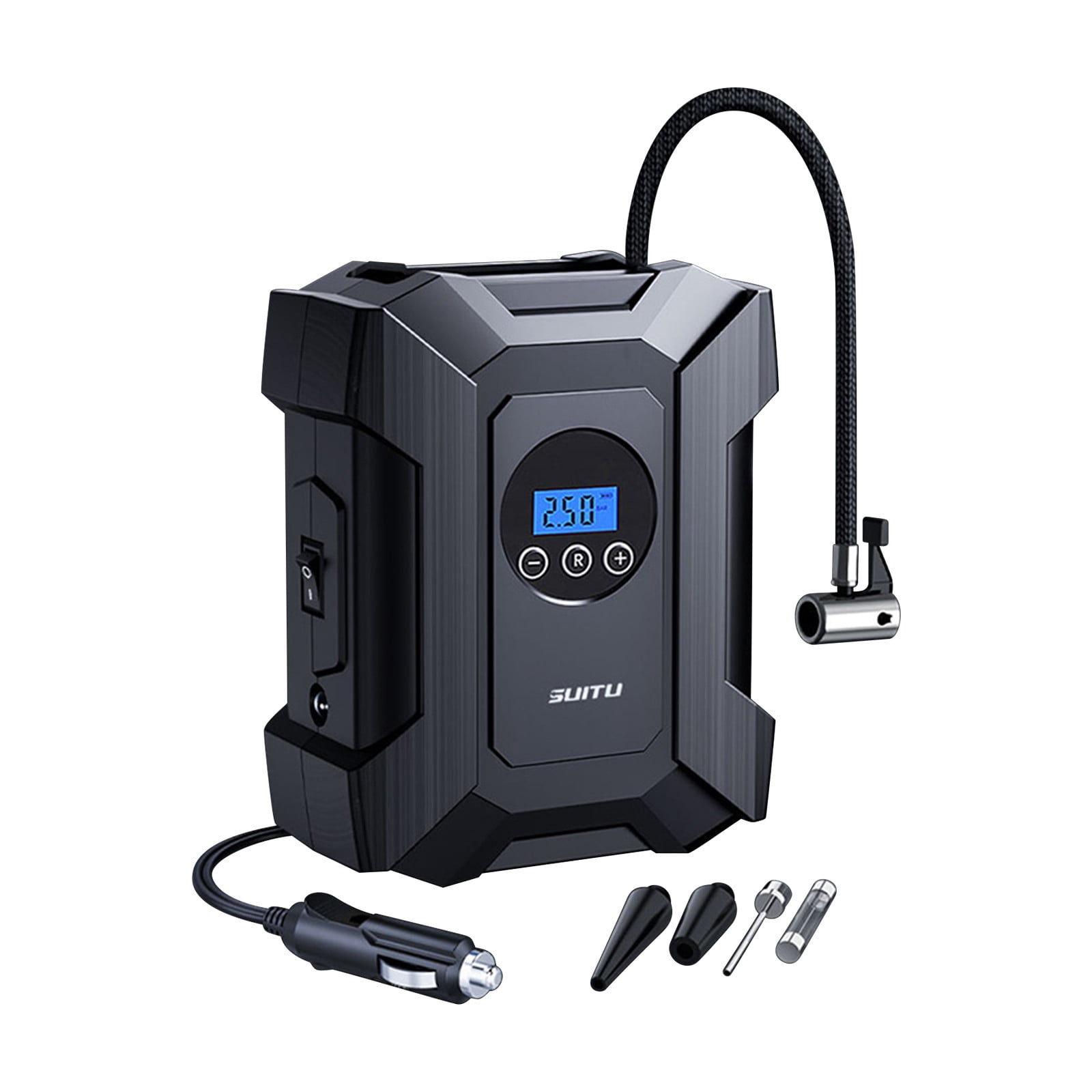 LSLJS Tire Inflator Portable Air Compressor, Auto Air Pump for Car Tire ...