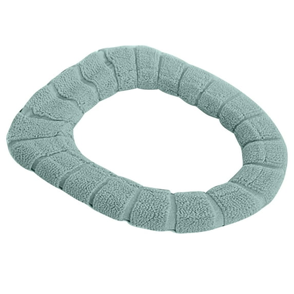 LSLJS Toilet Seat Cushion Warm & Soft Thicked Padded Toilet Seat Washable Reusable Toilet Seat-Home Easy Installation Cleaning