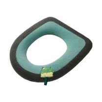 LSLJS Toilet Seat Cushion Warm & Soft Thicked Padded Toilet Seat Washable Reusable Toilet Seat-Home Easy Installation Cleaning