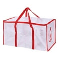 thumbnail image 1 of LSLJS Translucent Storge Bag, 24Gal/90L Large Capacity Plastic Storage Bags with Reinforced Handles & Dual Zipper Waterproof Heavy-duty Moving Totes Closet Organizers and Storage for Quilt Clothes, 1 of 8