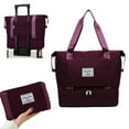 thumbnail image 1 of LSLJS Travel Duffel Bag, Large Capacity Weekender Bags with Trolley Sleeve and Shoes Compartment, Waterproof Sport Gym Tote Bag Personal Item Bag Foldable Carry on Luggage Overnight Bag for Women Men, 1 of 6