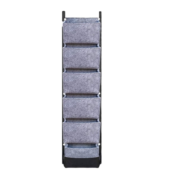LSLJS Wall Hanging Garden Planter - 6 Pockets Felt Wall Mount Plants Pot Waterproof Breathable Fabric Plant Bags Vertical Garden Plants Container Flower Growing Pouch for Hanging Herb Garden Balcony