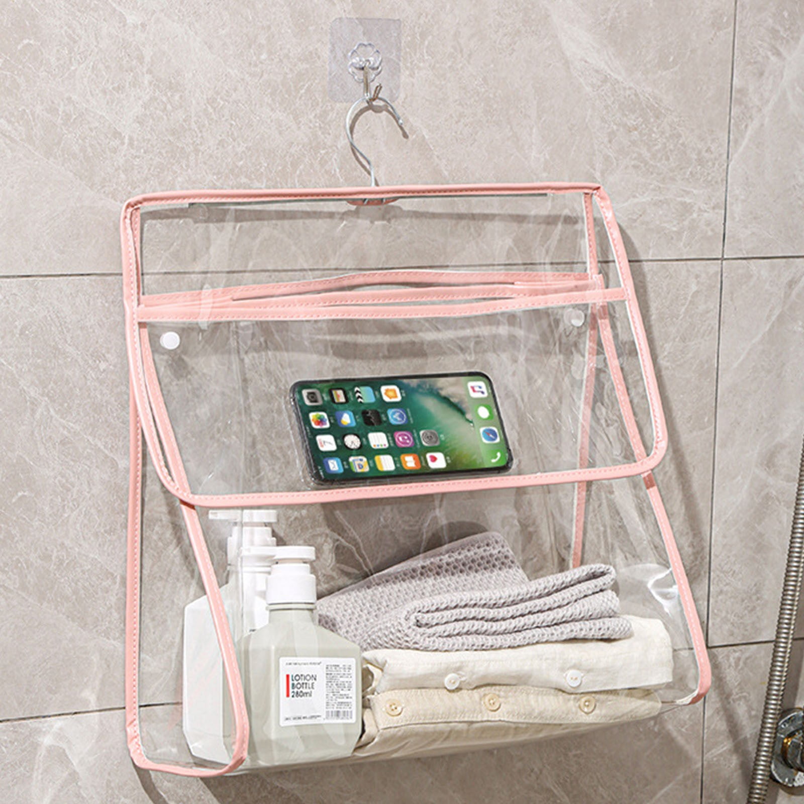 LSLJS Waterproof Hanging Bag Clothing Toiletries Bag Transparent ...