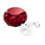 LSLJS Wireless Earbuds,5.3 Bluetooth Headphones with Crystal Charging Case,Ear Clip Design Earphones with Digital Display,IPX7 Ergonomic Design Soft Silicone Touch Control Headset Christmas Gifts