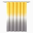 thumbnail image 1 of Lksixu Yellow Shower Curtain Set with 12 Hooks 71x71" Yellow and Gray Gradient Waterproof Quick-Drying Hotel Quality Nordic Style Bathroom Decor for Bathrubs Spa, 1 of 5