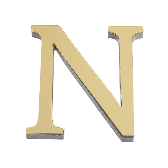 LSLXA 3D Acrylic Alphabet Mirror Wall Stickers Letter Self-Adhesive Home Decor Letter Sign Art Sticker Decal for DIY Home Decoration 10CM