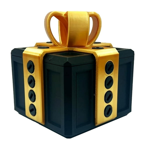 LSLXA 3D Printed Screw Gift Box Annoying Puzzle Container Gift Box Funny Money Card Container Twisted Storage Christmas Decoration Box for Friends