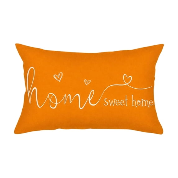 LSLXA Fall Pillows Covers 12X20 Inch Pumpkin Thanksgiving Decorative Throw Pillow Covers Autumn Farmhouse Harvest Cushion Case Decoration For Sofa Couch