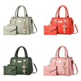 thumbnail image 1 of LSLXA Women Purses And Handbags Ladies Shoulder Bag Top Handle Satchel Tote Work Bag With Matching Clutch Black, 1 of 7