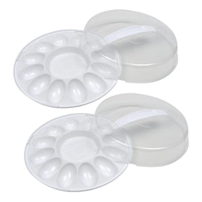 LSM Blue/White Plastic Freezer Safe Egg Storage Container (2 Count)