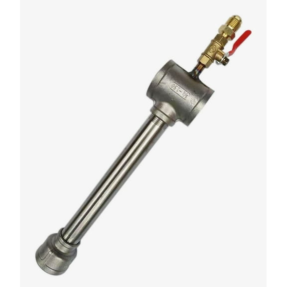 LSMIITTH Propane Gas Forge Furnace Burner, High Pressure Cast-Iron Burner Head, Burner Assembly Flame Control System, Propane Burner Replacement, Blacksmith Knife Making Single Burner