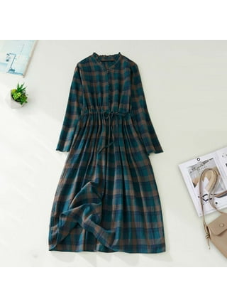Plaid Maxi Shirt