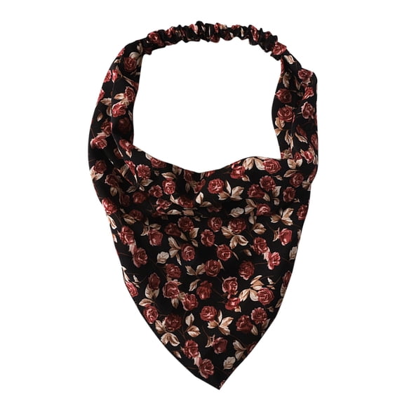 LSONABXA 2026 Heardband for Women Under $5 Floral Hair Bandanas Head Kerchief Bandana Print Hair Scarf Triangle with Ties Lady Headscarf
