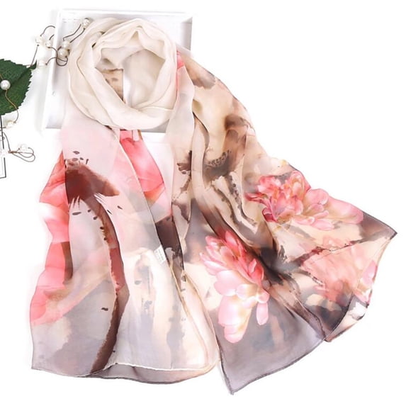 LSONABXA 2026 Scarf for Women Under $5 Women Printing Long Scarves Soft Wrap Shawl Fashion Scarf Polyester Scarf