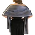 thumbnail image 1 of LSONABXA 2026 Silk Scarves for Women Under $10 Women Shawls and Wraps for Evening Dresses Bridal Party Lansitina Polyester Scarf, 1 of 1