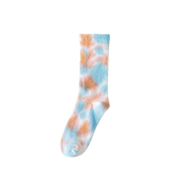 LSONABXA 2026 Socks for Men Women Under $5 Adult Tie Dye Mid Calf Socks Couple Street Hip Hop Skateboarding Socks Lady Short Socks