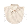 thumbnail image 1 of LSONABXA Beige Detachable Collar for Men Women Under $5 Red Striped Detachable Collar Half High Collar Detachable Shirt The Fake Collar, 1 of 6