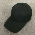 thumbnail image 1 of LSONABXA Black Baseball Caps for Men Women Under $5 Baseball Cap Blank Solid Color Adjustable UniFashion Outdoor Sports Hat for Men Women Muslim Hat, 1 of 2
