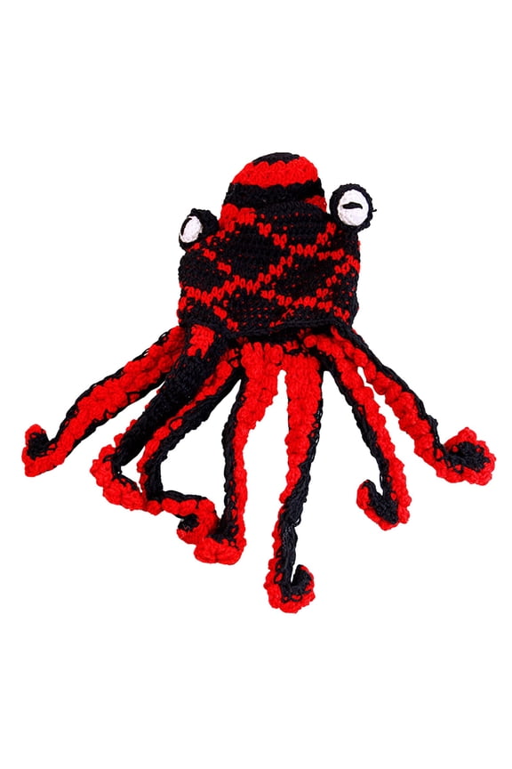 Summer Sales LSONABXA Saving $5 Black Bomber Hats for Men Women Under $15 Adult Halloween Crochet Yarn Hat Tricky Funny Head Cover Winter Wardrobe Lady Lei Feng Hat