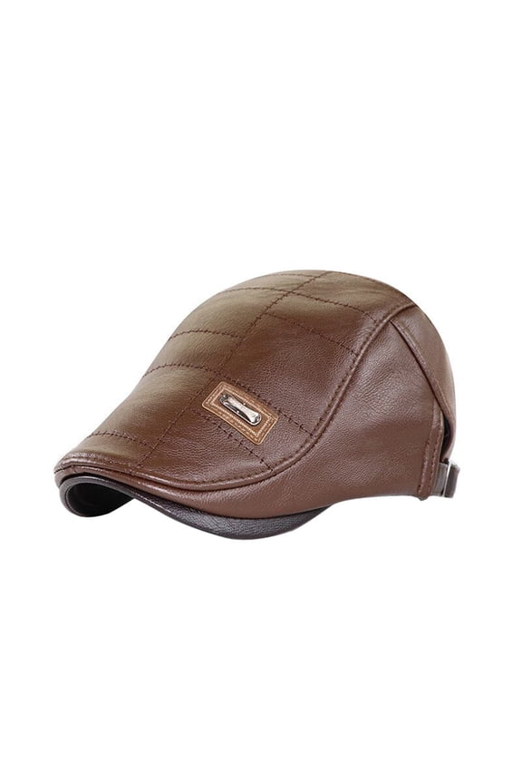 Coffee Baseball Caps for Men Under $10 Leather Beret Men's Adjustable Newsboy Hat Driving Cap Flat Cap Beret Muslim Hat
