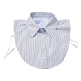 thumbnail image 1 of Hot Sales LSONABXA Saving $5 Light blue Detachable Collar for Men Women Under $5 Red Striped Detachable Collar Half High Collar Detachable Shirt The Fake Collar, 1 of 7