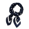 thumbnail image 1 of LSONABXA Navy Silk Scarves for Women Under $5 Women Polka Dot Scarf Ribbon Kerchief Neck Scarf 70x70cm Polyester Scarf, 1 of 4