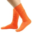 thumbnail image 1 of LSONABXA Orange Stockings for Women Under $5 Women's Long Thigh High Socks Over The Knee Heap Socks for Festival Polyester Long Socks, 1 of 4