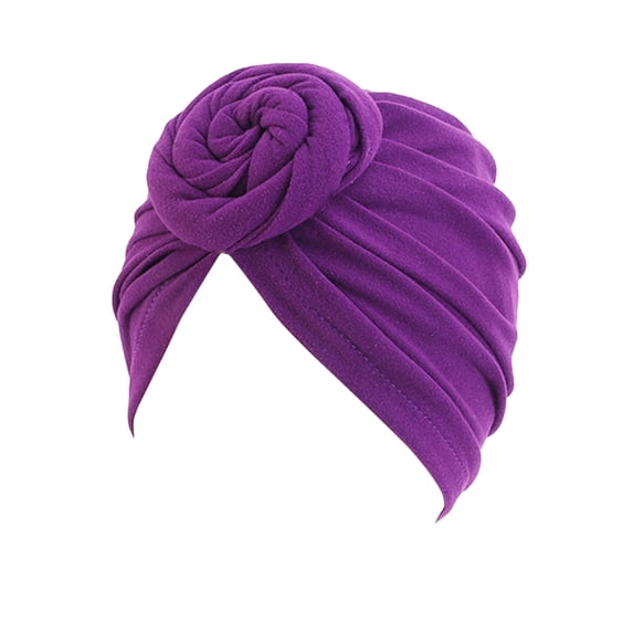 LSONABXA Purple Heardband for Women Under $5 Women Head Scarf Hat Cap Hair Scarf Turban Head Wrap Turban Hats Lady Headscarf