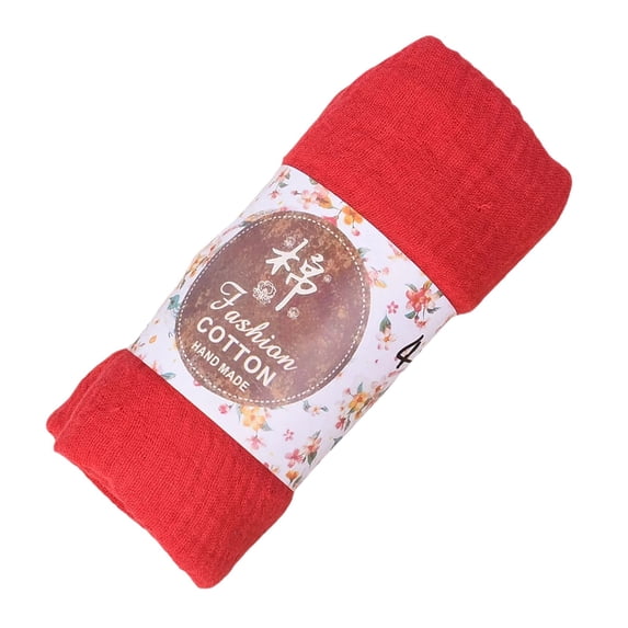LSONABXA Red Silk Scarves for Women Under $5 Large Size Breathable Cotton Scarf Headkerchief for Women Muslim Head Neck Headwear Wrap Shawl Polyester Scarf