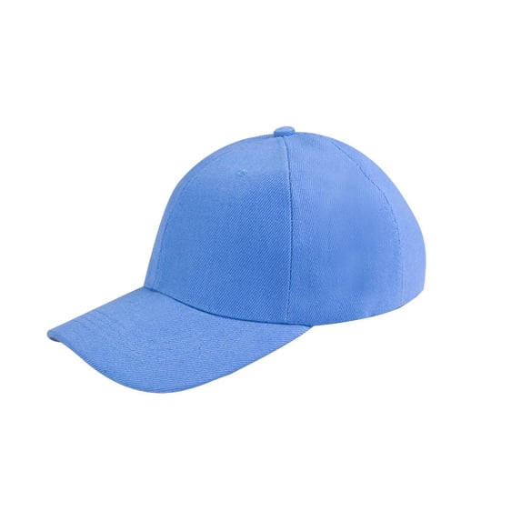 LSONABXA Sky Blue Visors for Men Under $5 Cotton Light Board Solid Color Baseball Cap Men's Hat Polyester Duck Tongue Cap