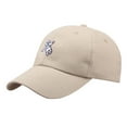 thumbnail image 1 of LSQii Baseball Cap Women Men Casual Embroidere Breathable Sunshade Dad Trucker Hat Unstructured Design Classic Golf Cap Adjustable Profile Fashion Beige, 1 of 2
