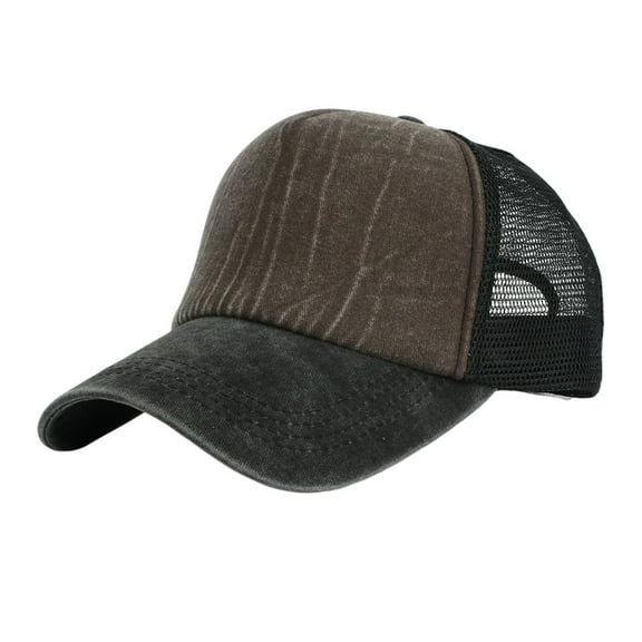 LSQii Baseball Cap for Women Men Unstructured Breathable Sunshade Dad Trucker Hat Casual Solid Color Hip Hop Sports Caps Workouts and Outdoor Activities All Season Brown