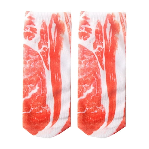 LSQii Funny Socks for Women 3D Pattern Casual Soft Happy Feet Crazy Novelty Manicure Print Hidden Running Low Cut Ankle Socks Personalized