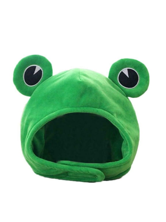 Hats for Women Casual Adjustable Soft Plush Big Eyes Ugly Frog Beret Funny Novel Cap Clothing Accessories for Performance Party Wear,Under $5