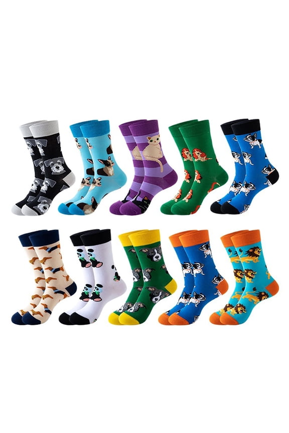 Socks for Men Women Casual Retro Cute Animal Comfortable Soft Cotton Ankle Socks Moisture Wicking Non Slip Everyday Wear,for Gift Beige