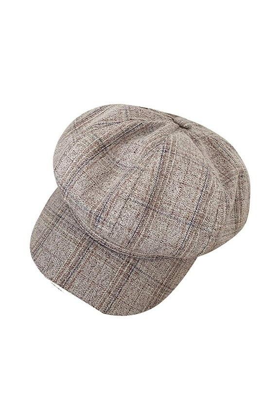 Womens Hats Classic Retro Newsboy Tongue Caps Cute Casual Solid Color Knitted Beret Workouts and Outdoor Activities All Seasons Beige