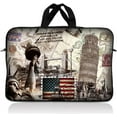 thumbnail image 1 of LSS 10.2 inch Laptop Sleeve Bag Carrying Case Pouch with Handle for 8" 8.9" 9" 10" 10.2" Apple Macbook, GW, Acer, Asus, Dell, Hp, Sony, Toshiba, World Landmarks, 1 of 1