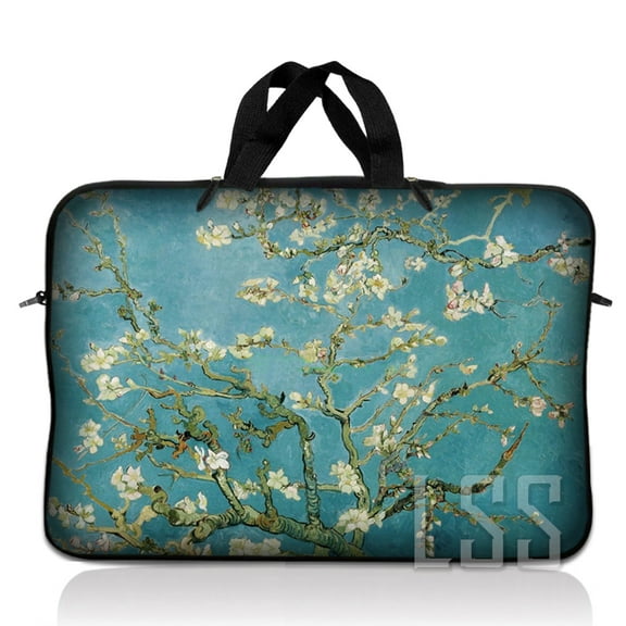 LSS 12.3 inch Laptop Sleeve Bag Carrying Case Pouch with Handle for 11" 11.6" 12" Apple MacBook, Acer, Asus, Dell, Almond Trees