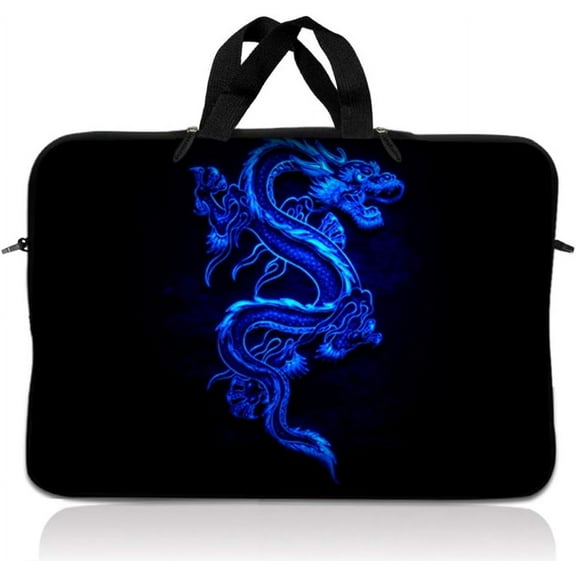 LSS 12.3 inch Laptop Sleeve Bag Carrying Case Pouch with Handle for 11" 11.6" 12" Apple Macbook, GW, Acer, Asus, Dell, Hp, Sony, Toshiba, Blue Dragon